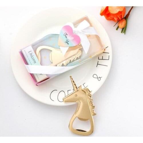 Unicorn party decoration Bottle Opener Baby Shower Favors Gift Unicorn Opener Treat Kids Birthday Party Return Gifts for Guests