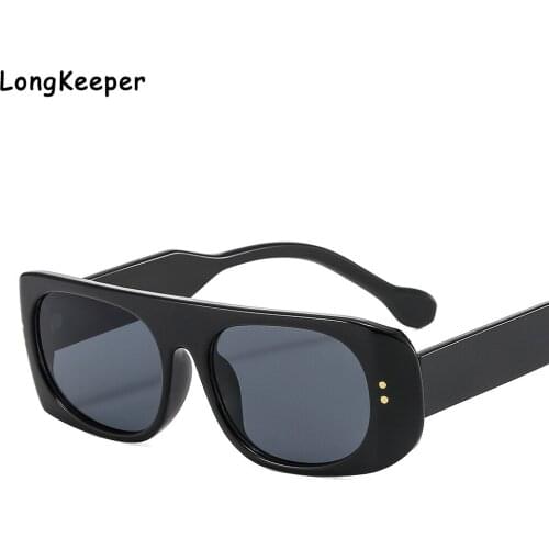 Vintage Black Square Cat Eye Sunglasses Women Designer Retro Travel Rectangle Womens Glasses Oculos Lunette De Soleil Femm