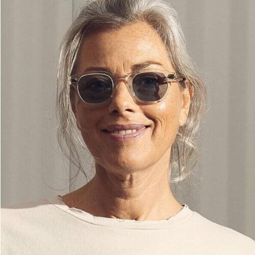 Round frame womens sunglasses Vintage sunglasses acetate Fashion woman Sun Glasses