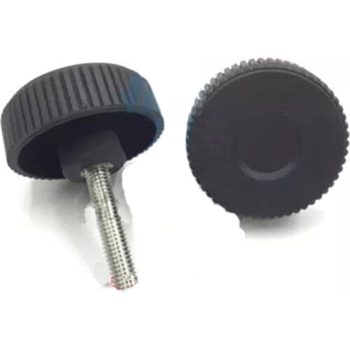 1pcs M8 304 stainless steel Large diameter knob Dip face knobs Round head screw Reticulated grip handle 45mm-100mm Length