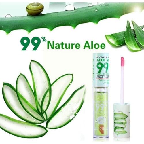 1pcs Moisturizing Aloe Lip Gloss Changable Color Portable Lip Anti-drying Long Moisturizing Lasting Balm Waterproof Lips Ca P5S4