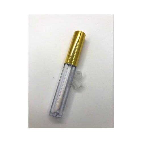 10/30/50PCS Empty Transparent PE Lip Gloss Tubes Plastic Lip Balm Tube Lipstick Mini Sample Cosmetic Container With Gold Cap