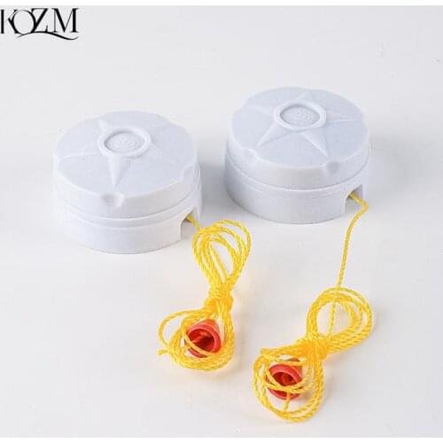 3PCS 250V 6A Ceiling Fan Lamp Wall Light Pull Chain Cord Switch With Pull String