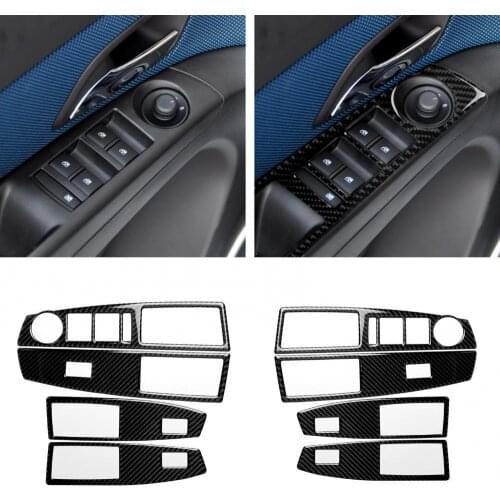 4Pcs Car Carbon Fiber Window Lift Panel Trim Stickers Decor for Cruze 2009-2015