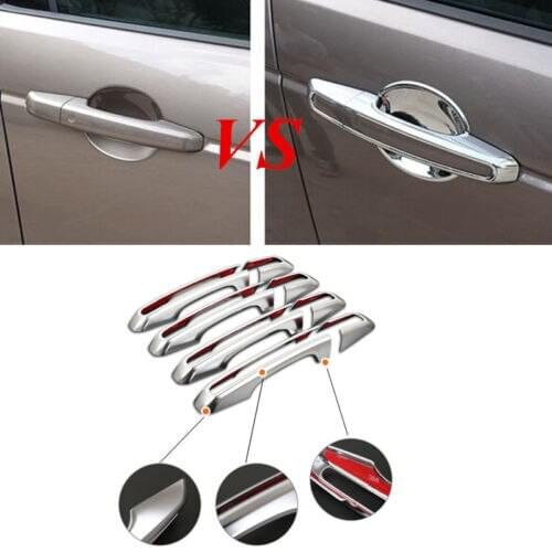 8pcs Car Door Handle Decoration Frame For Land Rover Discovery Sport 2015(high)