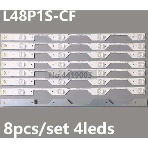 8pcs 4lamps For TCL L48P1S-CF L48P1-CUD B48A858U LED Backlight strip 4C-LB4804-ZM1 4C-LB4804-ZM01J GIC48LB14-3030F2.1e