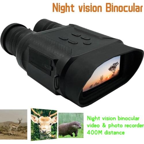 NV400 Day & Night Vision Infrared Zoom Binocular Scope Telescope Device 32GB 720P 400M Hunting Outdoor Travel Camping Camera