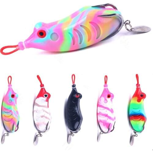 Double Propeller Frog Soft Baits Shad Soft Lure Jigging Fishing Lure Prop Topwater Wobblers Catfish Silicone Artificial Tackle