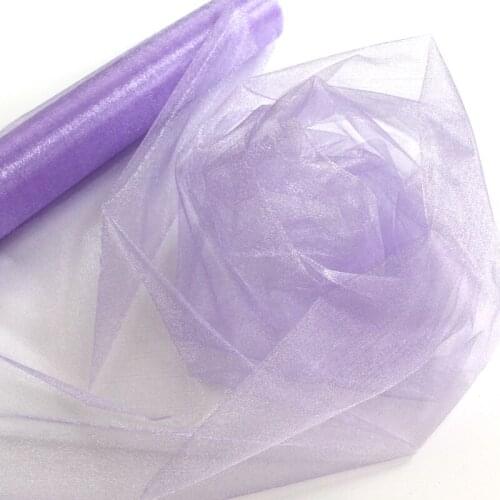 Hot sale 48CM*9M 1pcs/lot Organza Silk Flower Crystal Organza Snow Yarn Fabric For Decoration Wedding Party Decoration