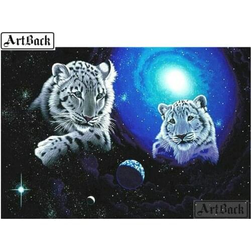 ArtBack 5d diy diamond painting tiger full square drill animal crafts 3d diamond embroidery mosaic decoration ARC36