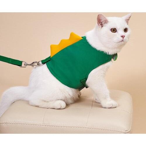 Small Dogs Harness + Dogs Leash Rope Set - No Choke Puppy Cat Dog Front Vest Harnesses Walking Lead Outdoor for Pet