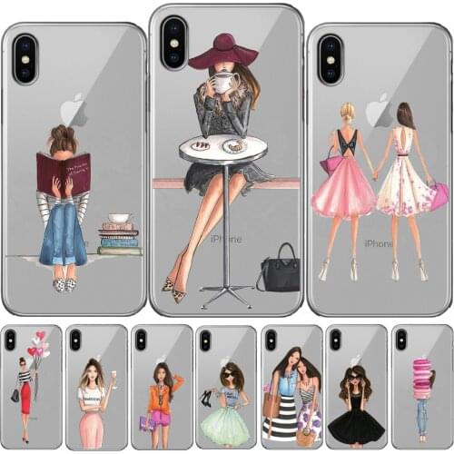 Fashion Classy Paris Girl Soft TPU Case For iPhone 8 7 6 6S Plus 5 5S SE Summer Legs Cover For Capa iPhone 11 Pro X XS Max XR