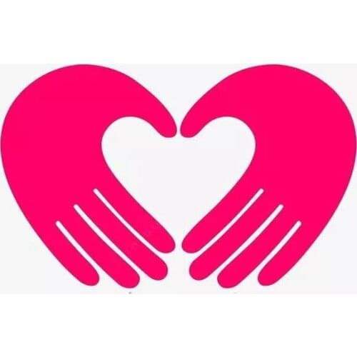 Hands Love Hot Personality Car Sticker Windshield Bumper Motorcycle Decal High Quality KK Vinyl Cover Scratches Waterproof PVC