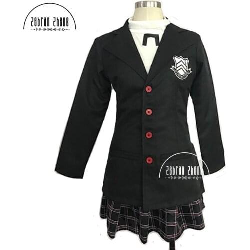 New Game Persona 5 Makoto Nijima Cosplay Costumes School Uniform Women Coat Shirt Skirt Full Set For Girls