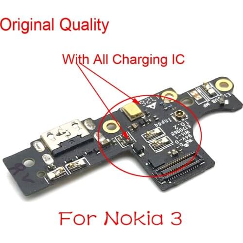 New USB Charging Board For Nokia 3 TA-1020 TA-1032 Micro Dock Connector USB Charging Port Flex Cable Replacement
