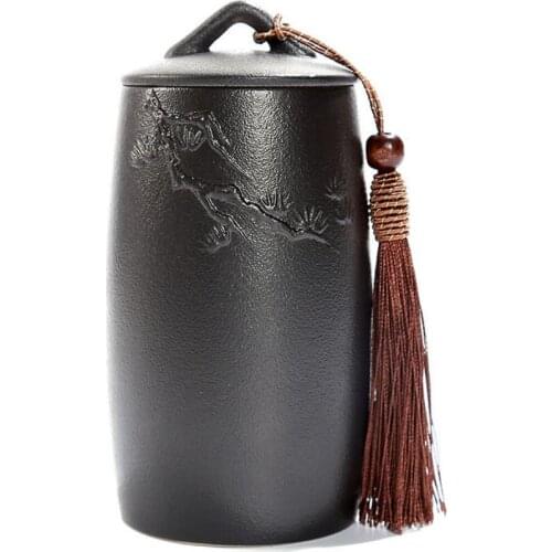 2020 New Ceramic Tea Storage Box Jars For Spices Kitchen Canisters Porcelain Tea Cans Sealed Sugar Candy Container Tea Pot Tank