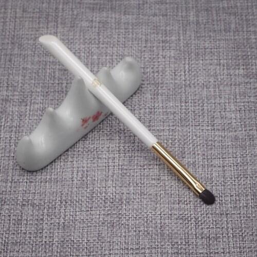 M126 Professional Handmade Make Up Brush Small Eye Shadow Brush Soft Saikoho Goat Hair Cosmetic Tools White Makeup Brushes