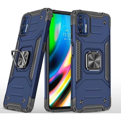 Ring Stand Shockproof TPU Silicone Bumper PC Cover Fundas For Motorola MotoG9 Moto G9 Plus G9plus 6.81 Case Coque Shell Housing