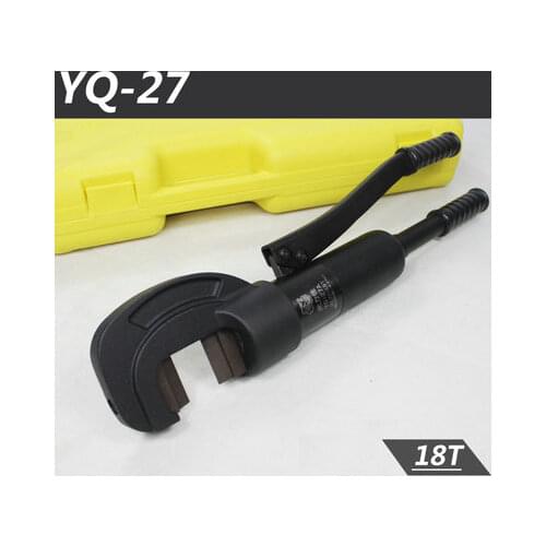 18 tons 4-27mm heavy duty hand-held hydraulic scissors,threaded steel cutter, plastic box packaging,labor-saving hydraulic tools