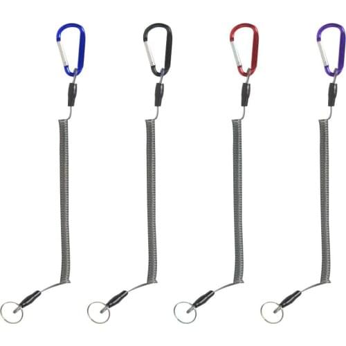 Fishing Lanyards Boating Ropes Retention String Fishing Rope with Camping Carabiner Secure Lock Fishing Tools Accessories