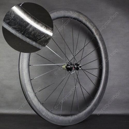 The Best Carbon Wheelset Aero Marble Wheels On Sale Fast 50mm Road Bicycle Novatec 61-62CB Affordable Road Bike Wheels For Sale