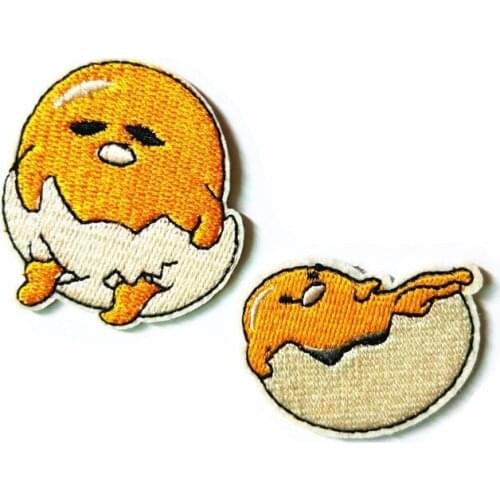 Fun Eggshell Chick Embroidery Patches 3D DIY Decoration Clothes Stickers Iron On Cute Animal Badges Coat Clothing Appliques
