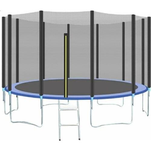 Trampoline Safety Net 6-12 Poles PE Trampoline Protection Net Replacement Net Elastic Bounce Mat Nylon Fence For Trampoline