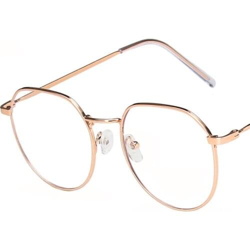 Round Frame Women Men Eyeglasses Anti-Blue Radiation Lens UV400 Eye Protection Girl Sexy Ladies Fashion Eyewear