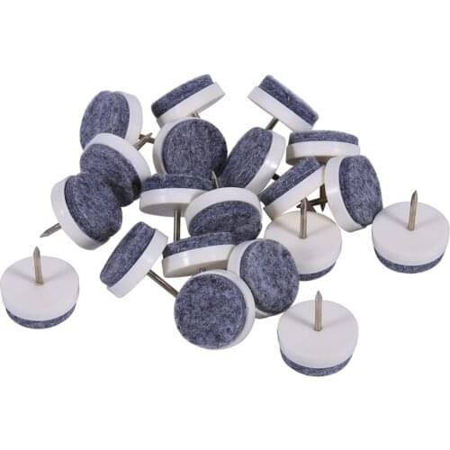 20pcs 20/24/28mm DIY Nail Protector Heavy Felt Feet Pad Skid Glide Furniture Chair Table Leg Floor Nail Protector