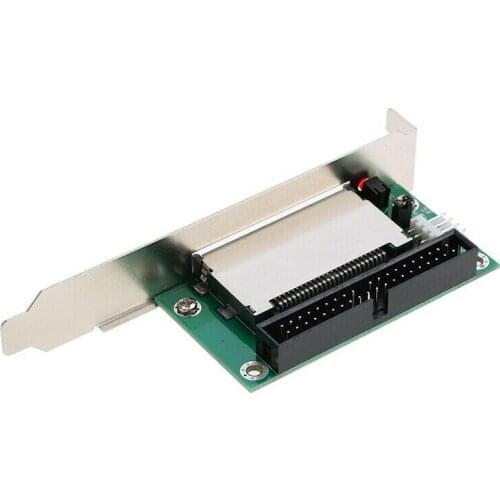 40-Pin Cf Compact Flash Card To 3.5 Ide Converter Adapter Pci Bracket Back Panel