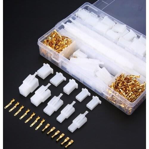 580PCS Motorcycle Car Terminal Connector Set 2.8mm 2/3/4/6/9 Pin Electrical Wire Terminal Male Female Cable Connector Plug Kits