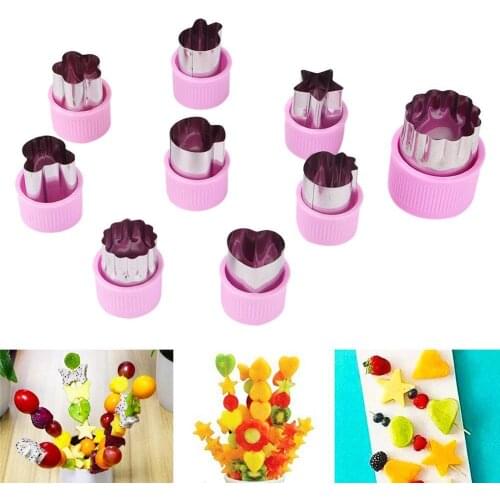 9 PCS/set Food Decor Cute Shaper Durable Kitchen Tool Cutter Mold 9Pcs/set Cake Cutting Vegetable Fruit DIY Cutting Cutter Kit