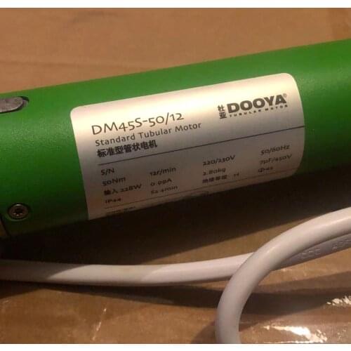 Free Shipping High Quality Dooya Tubular Motor DM45S For All Kinds Rolling Blinds RF 433 220V 4 Wires Motor