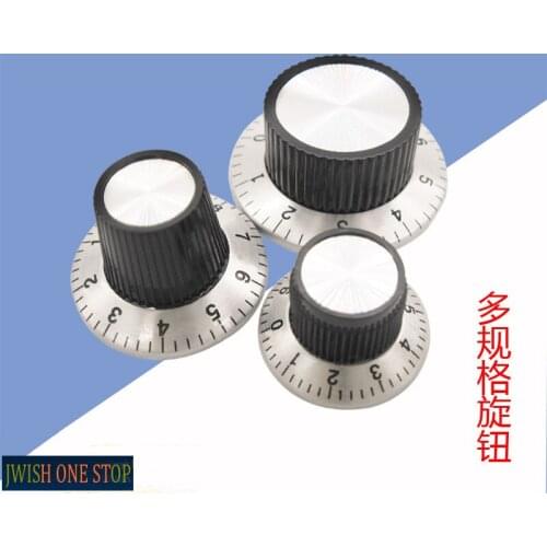 Digital Dial Metal Potentiometer Knob C1/C2/C3 Bore 6MM Knob Cap