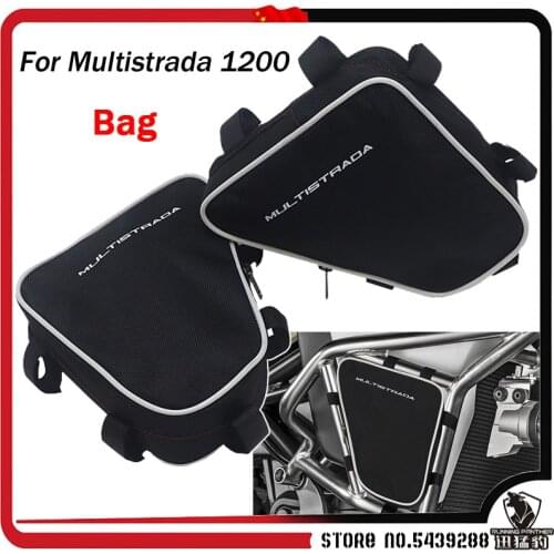 For DUCATI Multistrada 1200 Motorcycle Frame Crash Bars Waterproof Bag Repair Tool Placement Bag MULTISTRADA 1200