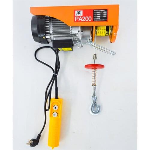 PA200 Mini Electric Hoist with Remote Control 220V Household Crane, Small Lifting Hoist, Decoration Hoist Crane Free Shipping