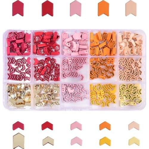 Enamel Tile Bead Kit Rainbow Bracelet Gold Arrow Hematite Beads Stackable Bracelets DIY Accessory for Women Jewelry Making