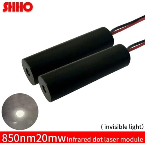 Hot sale invisible light 850nm 20mw infrared dot laser module 10*30mm IR signal transmitter radar ranging laser focus point