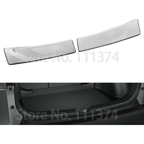 Chrome Inner Rear Bumper Foot Scuff Plate Trim Cover For Toyota Corolla Cross 2021 Decoration Accessories