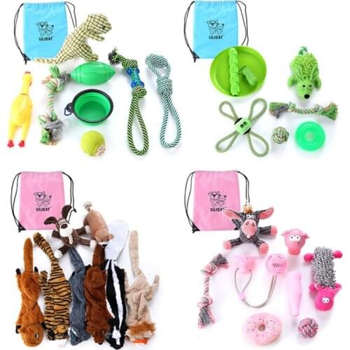 Pet Dog Toys Pet Dog Chewing Toys Pet Toy for Small Medium Dogs Pet Bite-Resistant Dog Toys Pet Dog Cat Supplies Combo Pack
