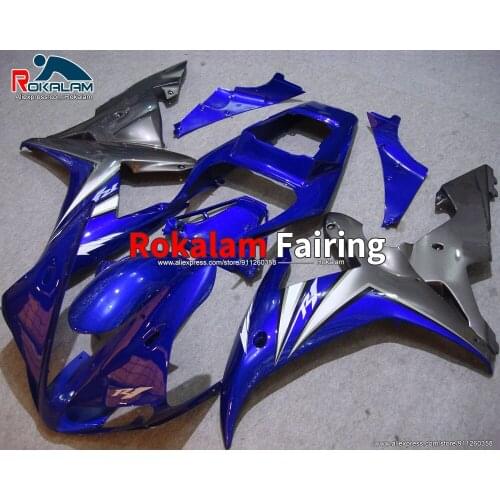 Motorcycle Fairing Kit For Yamaha YZF1000 R1 2002 2003 YZFR1 02 03 Silver Blue Black Motorbike Bodywork (Injection Molding)