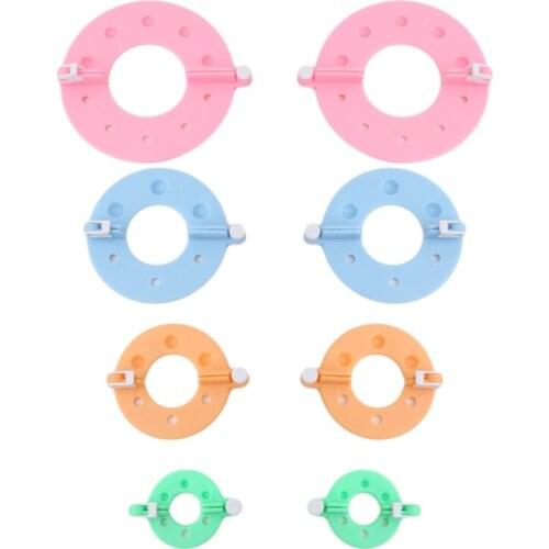 New 4 Sizes/Set Plastic Pom Poms Maker Fluff Ball Weaver Needle Knitting Wool Tool Yarn Kit Tools Sewing Tools Accessories