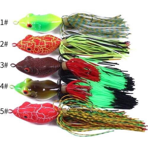 Lure Bait Thunder Frog Soft Bait 3D Eyes Goods For Fishing Variant Colors professional Fishing tools wobbler realistic hot sale