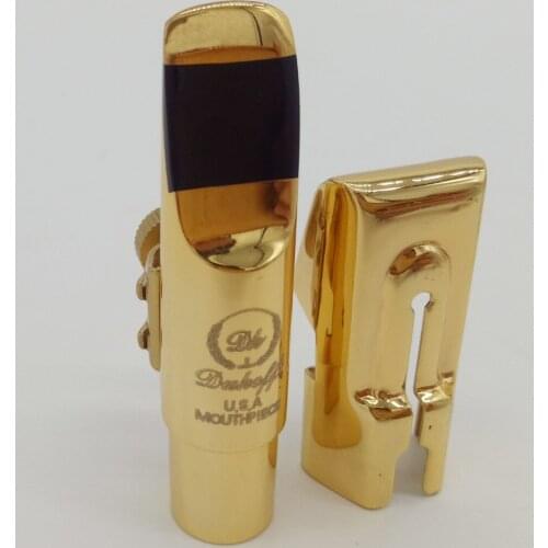 Professional Tenor Soprano Alto Saxophone Metal Mouthpiece Gold Lacquer Slideway Mouthpiece Sax Dukoff Mouth Pieces 56789