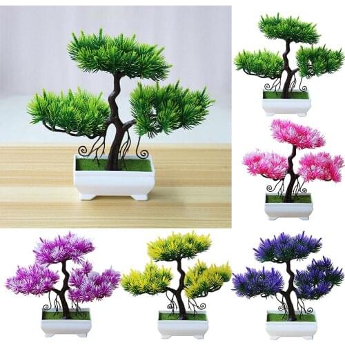 Potted Artificial Plant Pine Tree Bonsai Stage Garden Wedding Party Home Decor