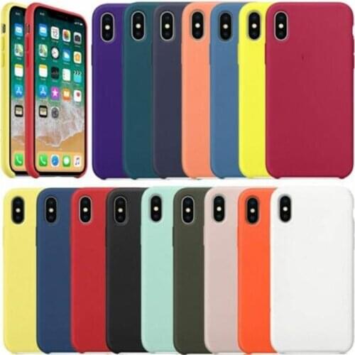 Full Cover Silicone Phone Case For Iphone XS MAX XR X Cases For IPhone 7 8 6 S Plus 5 5S SE Soft Cover Case no LOGO