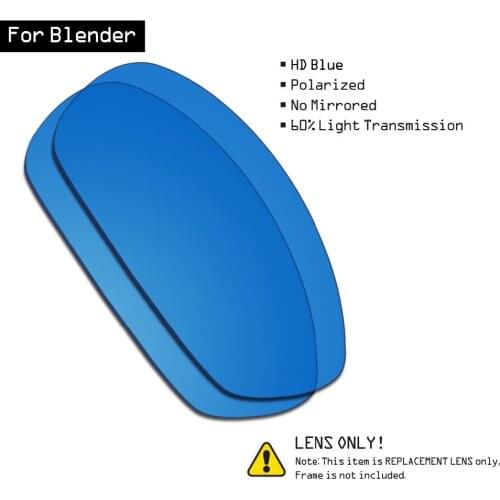 SmartVLT Sunglasses Replacement Lenses for Oakley Blender - HD Blue