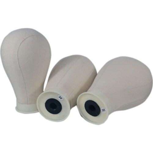 ZM Hair 21"-25" Wig Stand Hair Extension Making Tools Canvas Head Block Head Display Canvas Mannequin Head For Styling