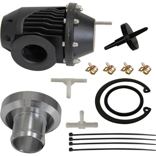 Universal BOV SQV SSQV 2 II Turbocharger Turbo Blow Off Valve JDM BLACK NEW