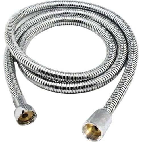 Stainless Steel Shower Hose 15cm/ 200cm/ 300cm Encryption Explosion-proof Spring Tube Negative Ion Shower Bracket Accessories